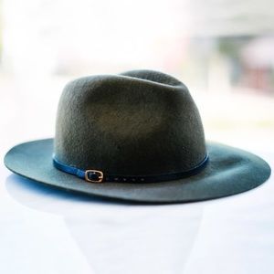 TOPSHOP Olive Rachel Zoe Box of Style Fedora Hat